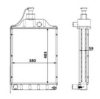 MASSEY FER 1669650M94 Radiator, engine cooling